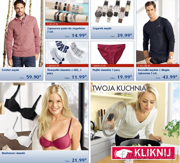 Odzież z gazetki