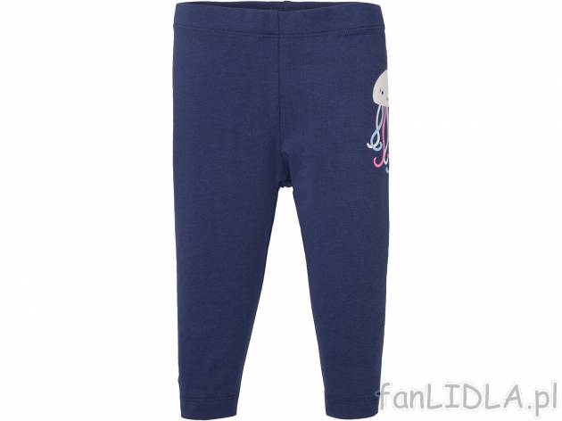 Legginsy dziewczęce, 2 pary* Lupilu, cena 7,99 PLN 
- 95% bawełny, 5% elastanu
- ...