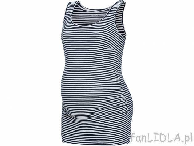 Top ciążowy Esmara, cena 22,99 PLN 
- 95% bawełny, 5% elastanu (LYCRA&reg;)
- ...