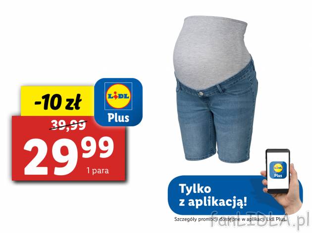 Szorty ciążowe Esmara, cena 39,99 PLN 
- wysoka zawartość bawełny
- wysoki ...
