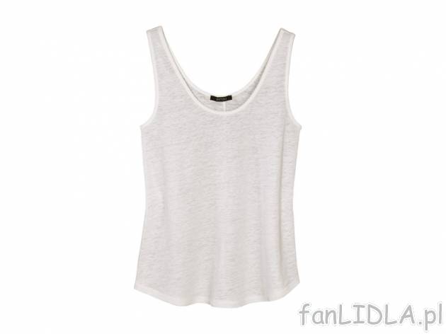 Lniany top Esmara, cena 24,99 PLN za 1 szt. 
- rozmiary: XS - L (nie wszystkie wzory ...