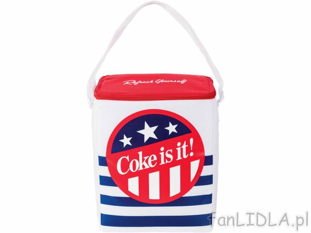 Torba termiczna Coca-Cola, 14 l , cena 49,99 PLN 
- chłodzi aż do 9 godz.
- ...
