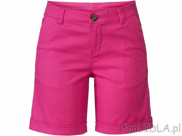 Szorty damskie Esmara, cena 39,99 PLN 
- 98% bawełny, 2% elastanu (LYCRA&reg;)
- ...