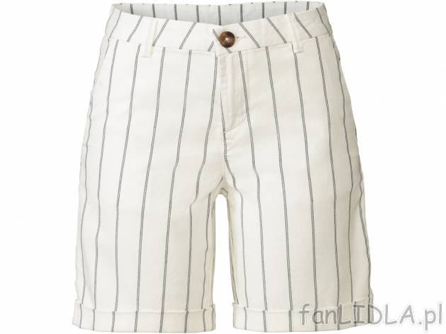 Szorty damskie Esmara, cena 39,99 PLN 
- 98% bawełny, 2% elastanu (LYCRA&reg;)
- ...