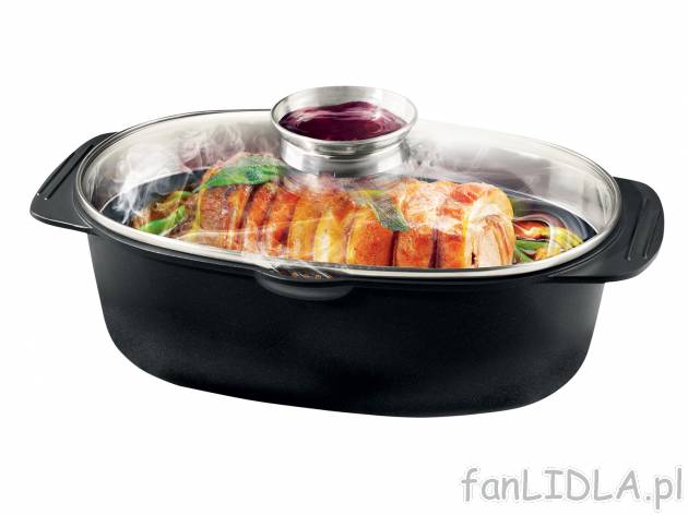 Brytfanna z odlewu aluminiowego 5,3 l* , cena 99,00 PLN 
- powłoka zapobiegająca ...