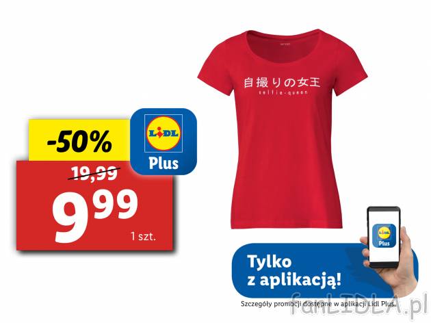 Koszulka damska z bawełny Esmara, cena 19,99 PLN 
- 100% bawełny
- rozmiary: S-L
Dostępne ...
