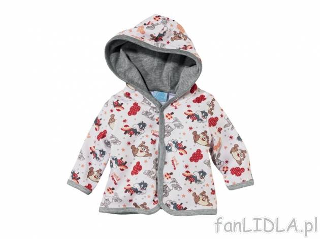Bluza niemowlęca , cena 19,99 PLN za 1 szt. 
- zapięcie na zatrzaski dla łatwego ...