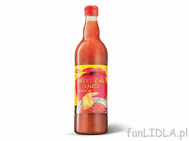 Słodki sos chili , cena 7,00 PLN za 700 ml/1 but., 1 l=11,41 PLN. 
Oferta ważna ...