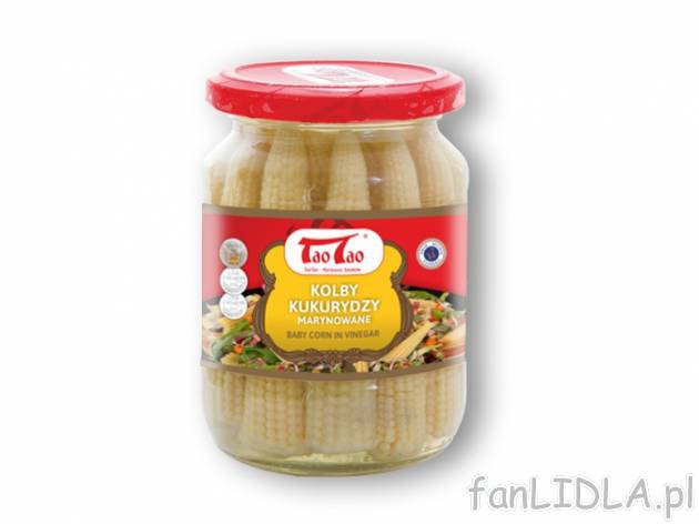 Tao Tao Minikolby kukurydzy , cena 4,00 PLN za 330 g/1 opak., 1 kg=15,12 PLN. 
Oferta ...