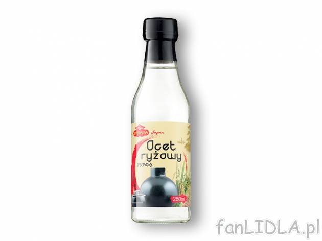 Ocet ryżowy , cena 4,00 PLN za 250 ml/1 but., 100 ml=1,80 PLN. 
Oferta ważna ...