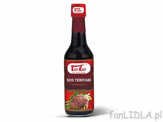 Tao Tao Sos Teriyaki , cena 4,00 PLN za 150 ml/1 but., 100 ml=3,26 PLN. 
Oferta ...