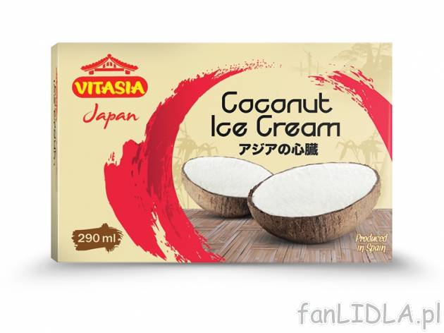 Lody kokosowe w łupinie kokosa , cena 9,00 PLN za 2x145 ml/1 opak., 1 l=34,45 PLN. ...
