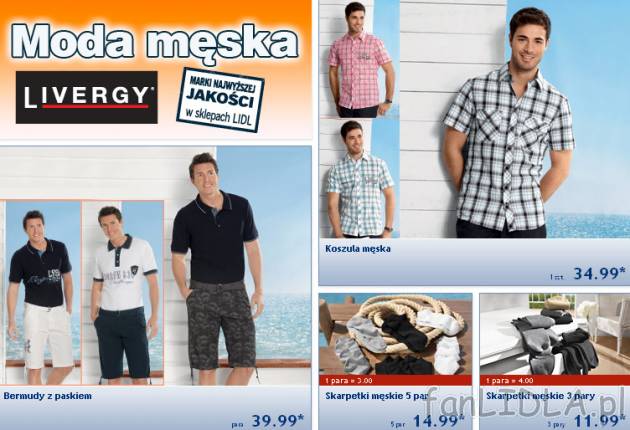 Gazetka Lidl od 16 maja 2011. Moda męska Livergy