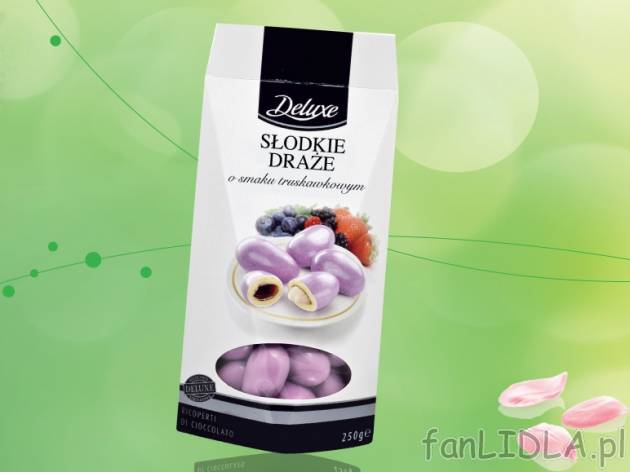 Drażetki , cena 9,99 PLN za 250 g/1 opak., 100 g=4,00 PLN. 
- Drobne drażetki ...