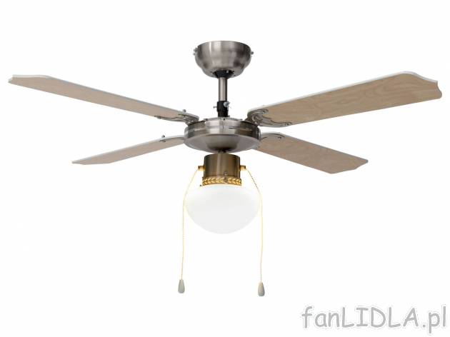 Lampa z wentylatorem Livarno, cena 199,00 PLN 
- energooszczędna żarówka LED ...