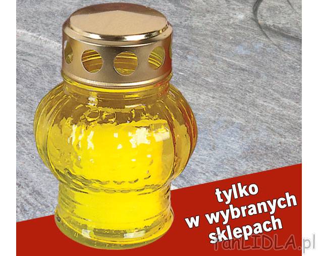 Znicz 10 godzin, cena 0,99PLN
- różne rodzaje
- czas palenia 10 h
- waga wsadu 50 g