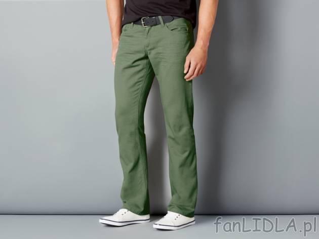 Jeansy Livergy, cena 37,00 PLN za 1 para 
- w sportowym stylu chino
- modne, proste ...