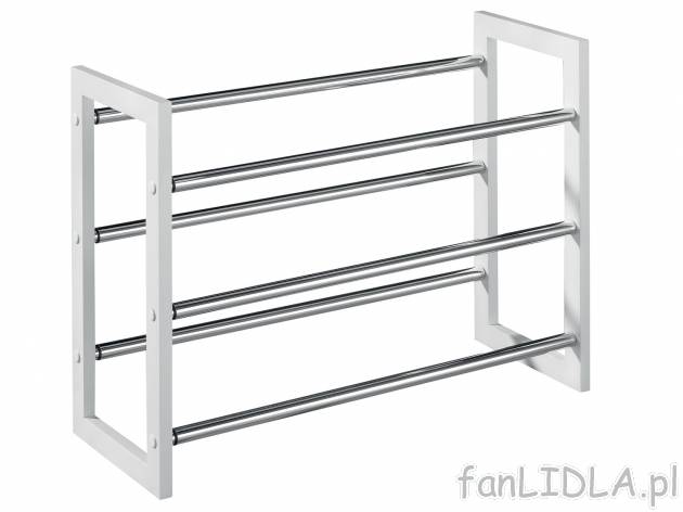 Regał na buty , cena 69,90 PLN 
- wymiary: ok. 64-118 x 46 x 22 cm (szer. x wys. ...