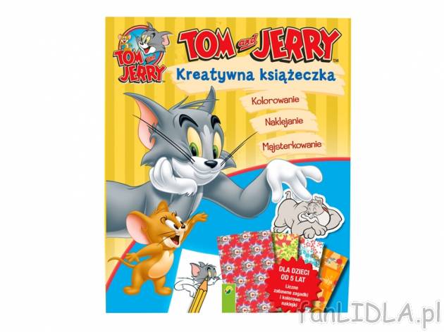 Książeczka kreatywna , cena 16,99 PLN za 1 szt. 
- z ulubionymi bohaterami i naklejkami ...