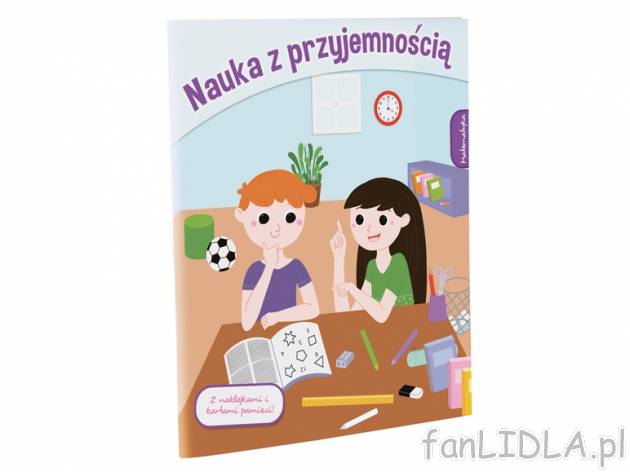 Książeczka edukacyjna , cena 6,99 PLN za 1 szt. 
- z naklejkami 
- 6 wzor&oacute;w ...