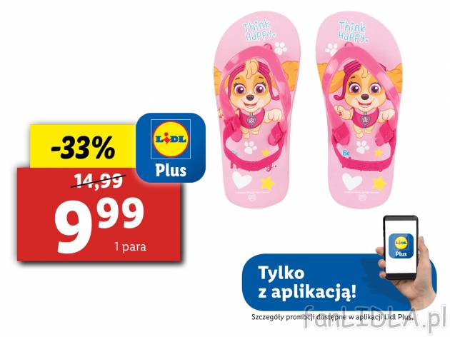 Japonki dziecięce , cena 14,99 PLN 
- rozmiary: 24-29
- z paskiem na piętę
- ...