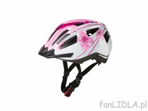 Kask rowerowy dziecięcy Crivit, cena 59,90 PLN 
- rozmiar: 49-54 cm
- dopinana ...
