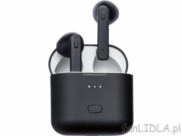 Słuchawki douszne z Bluetooth® Silvercrest, cena 129,00 PLN 
- z etui ładującym ...