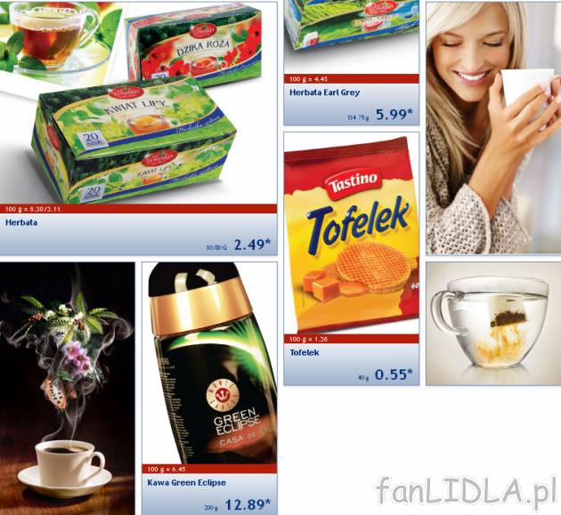 HErbata, Earl Grey, Kawa Green Eclipse, Tofelek tastino