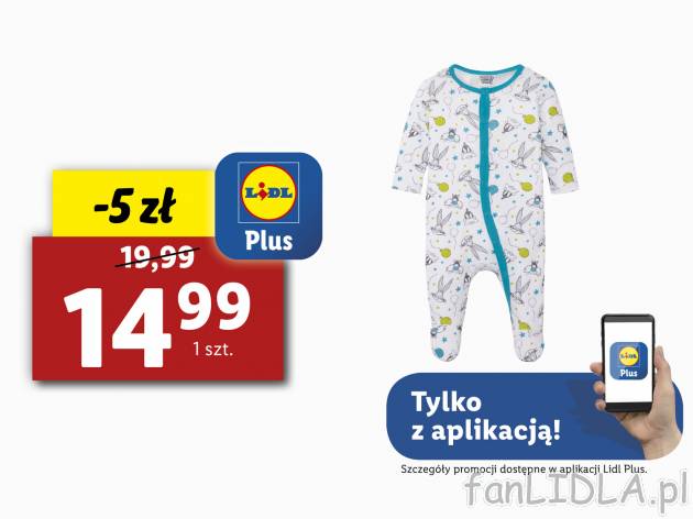 Pajacyk , cena 19,99 PLN 
- 100% bawełny
- zapięcie na całej długości dla ...