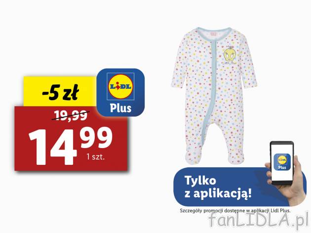 Pajacyk , cena 19,99 PLN 
- 100% bawełny
- zapięcie na całej długości dla ...