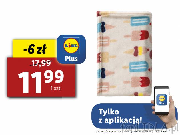 Kocyk dziecięcy Meradiso, cena 17,99 PLN  
-  ok. 75 x 100 cm
Opis

- oeko
- mikrow