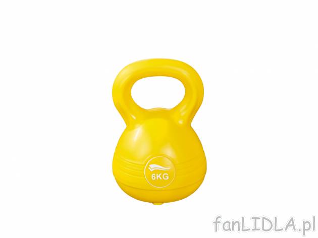 Kettlebell 6 kg , cena 34,99 PLN  
-  DO TRENINGU SIŁY I WYTRZYMAŁOŚCI