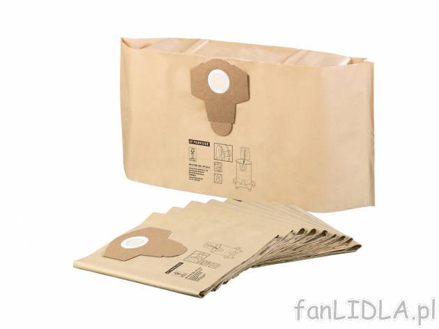 Zestaw 10 filtrów Parkside, cena 34,99 PLN 
- do odkurzacza do pracy na mokro ...