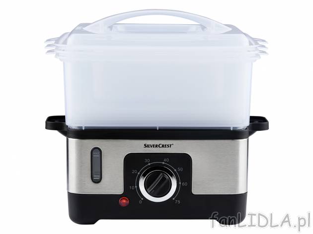 Parowar 950 W Silverscrest Kitchen Tools, cena 59,00 PLN 
- w zestawie: 3 pojemniki ...
