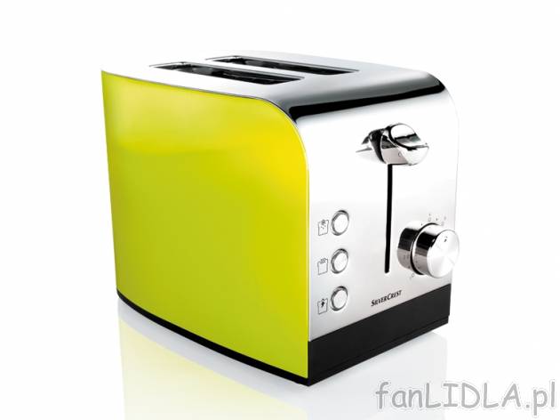Toster 850W Silvercrest Kitchen Tools, cena 88,00 PLN za 1 szt. 
- obudowa ze stali ...