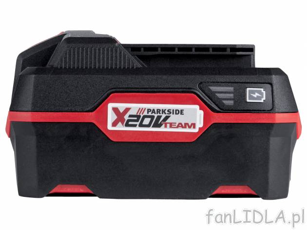 Akumulator litowo-jonowy 20V, 4 Ah Parkside, X20VTeam, cena 89,00 PLN 
- 3- stopniowy ...