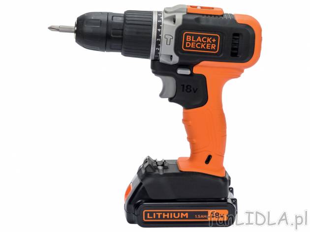 2-biegowa wiertarkowkrętarka Black & Decker18 V z udarem , cena 199,00 PLN ...