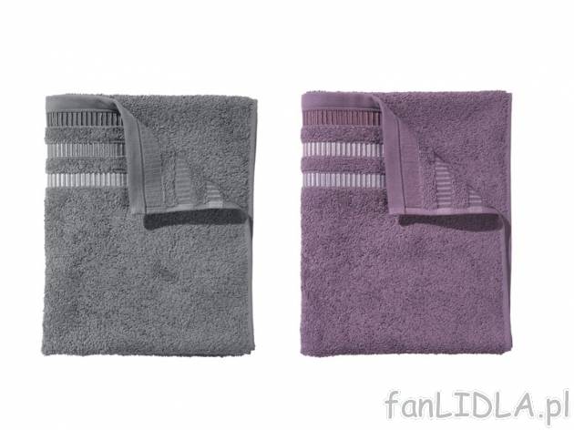 Ręcznik 50 x 90 cm lub 50 x 100 cm Miomare, cena 12,99 PLN za 1 szt. 
- z dekoracyjną ...