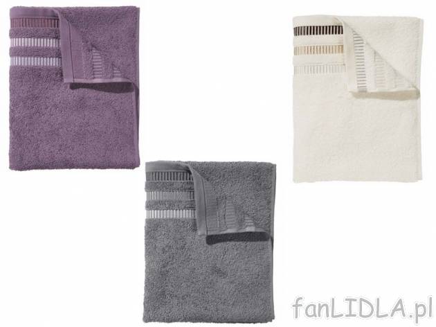Ręcznik 100 x 150 cm Miomare, cena 34,99 PLN za 1 szt. 
- z dekoracyjną bordiurą ...