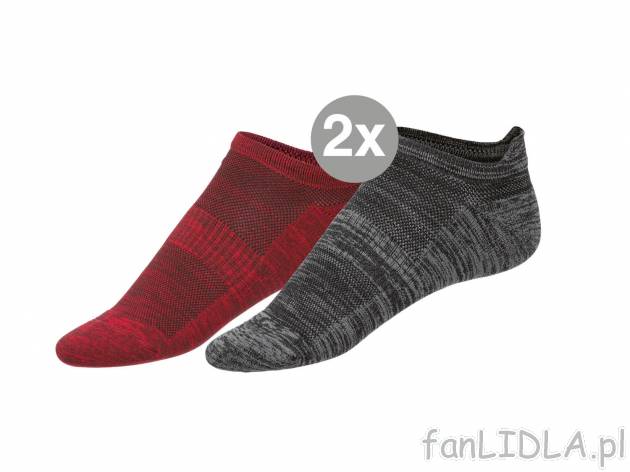 Skarpety sportowe, 2 pary* Crivit, cena 3,99 PLN 
*Artykuł dostępny wyłącznie ...