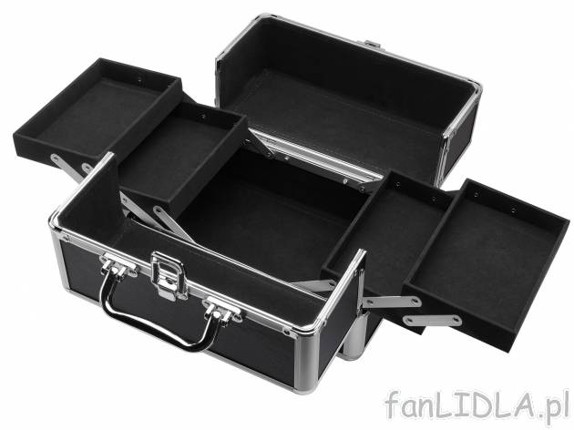 Kuferek na kosmetyki Miomare, cena 64,90 PLN 
- 25 x 17 x 17,5 cm
- z twardego ...