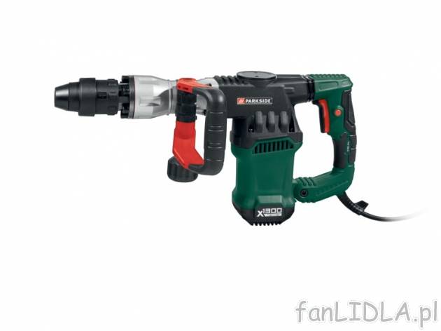 Młot wyburzeniowy 1300 W Parkside, cena 349,00 PLN za 1 szt. 
- przełącznik dla ...