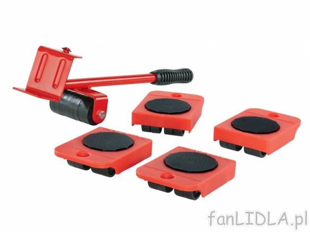 Zestaw do transportu mebli Powerfix, cena 19,99 PLN za 1 opak. 
- 4 podkładki ...