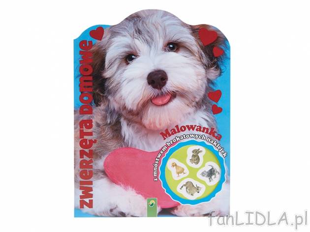 Malowanka , cena 9,99 PLN za 1 szt. 
- z mnóstwem brokatowych naklejek 
- produkt ...