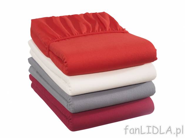 Prześcieradło z ciepłej flaneli z gumką, 180-200 x 200 cm , cena 39,99 PLN 
- ...