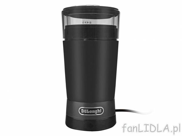 DeLonghi Elektryczny młynek do kawy , cena 129,00 PLN 
- na 90 g ziaren kawy
- ...