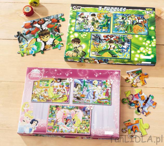 Puzzle 3 w 1, cena 17,99PLN
- w komplecie 3 układanki zawierające 30, 60, 100 ...
