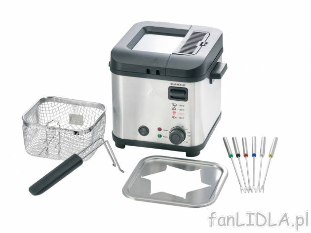 Frytkownica 850 W, 2 w 1 Silverscrest Kitchen Tools, cena 109,00 PLN 
- w zestawie ...
