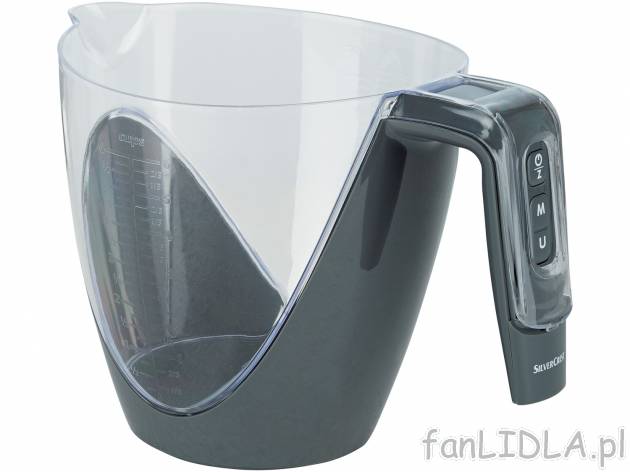 Miarka z wagą Silverscrest Kitchen Tools, cena 49,99 PLN 
- funkcja pomiaru w ml, ...