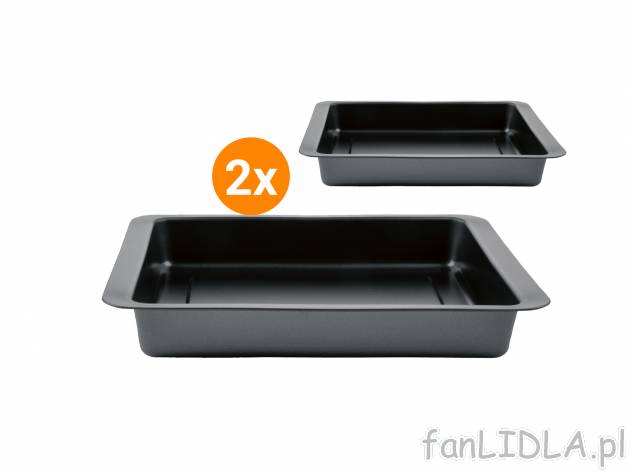 Zestaw 2 form do pieczenia Ernesto, cena 24,99 PLN 
- odporna na temp. do 250&deg;C
- ...